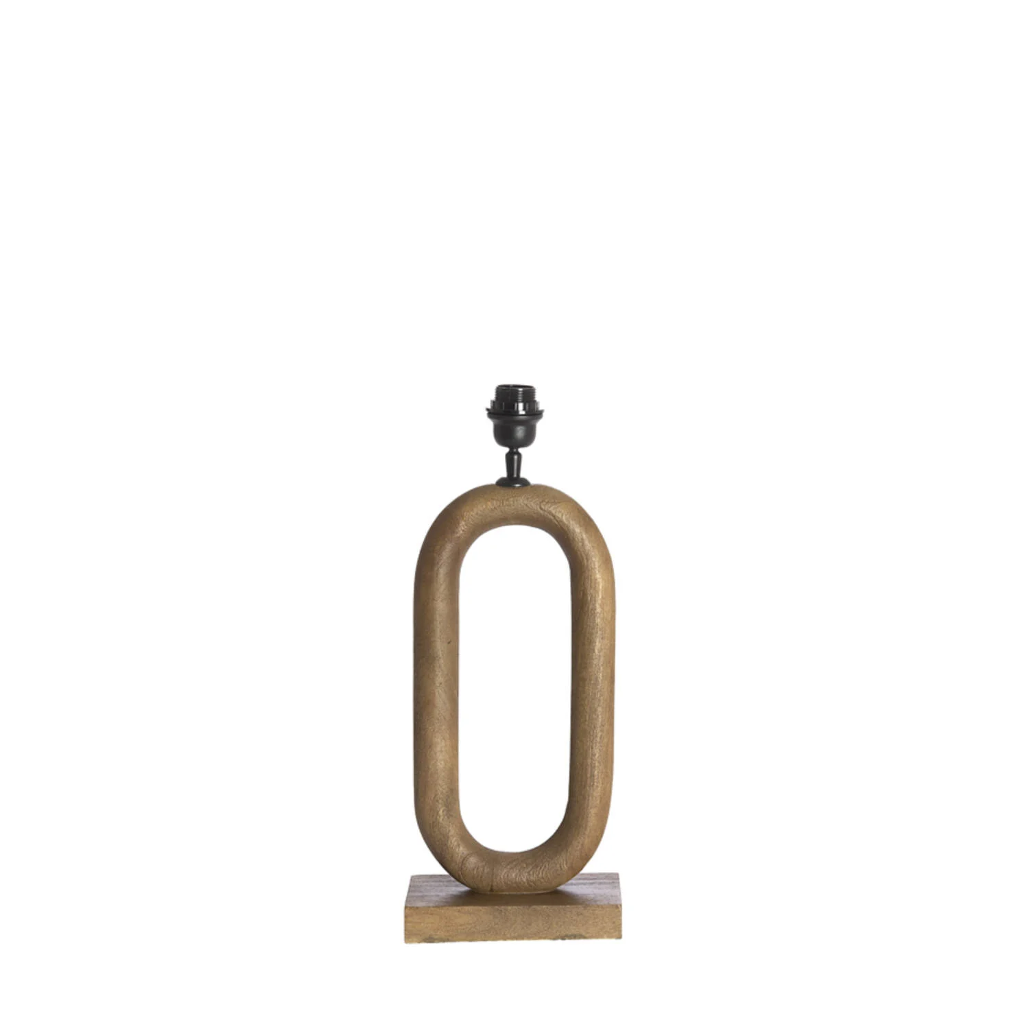 Lámpara base madera gris pizarra Light & Living PACECO