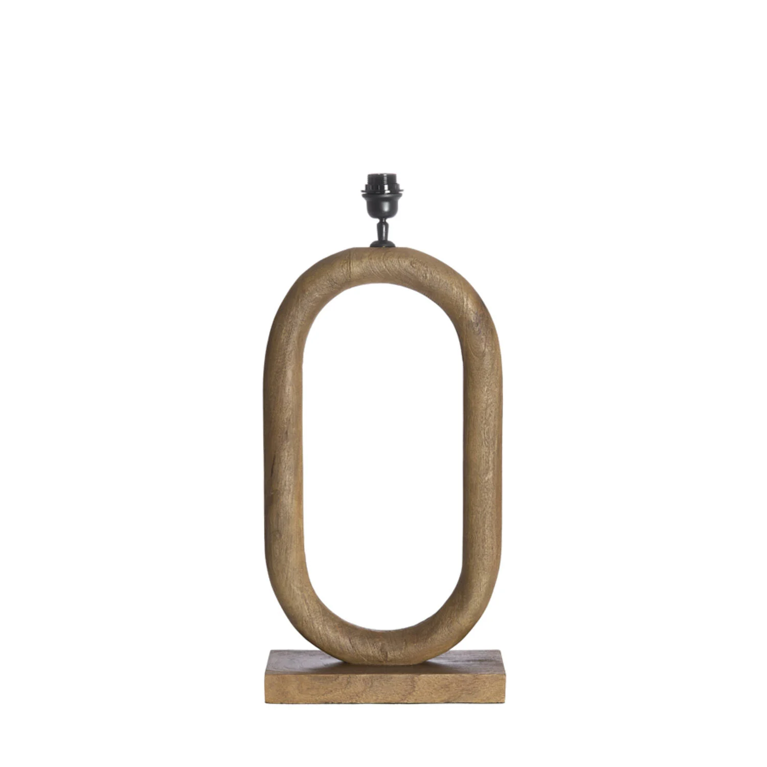 Lámpara base madera rectangular Light & Living PACECO