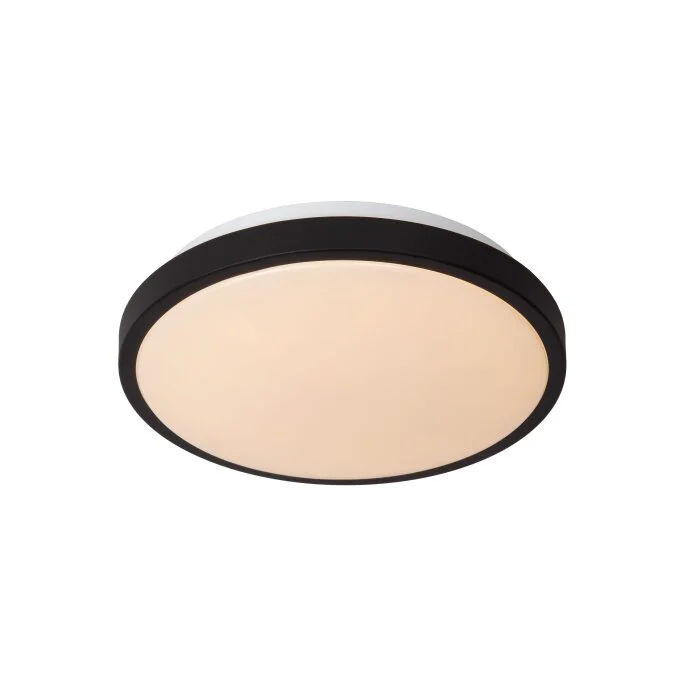 Lucide DASHER Lámpara de Techo LED Negro, 1 luz, Sensor de movimiento