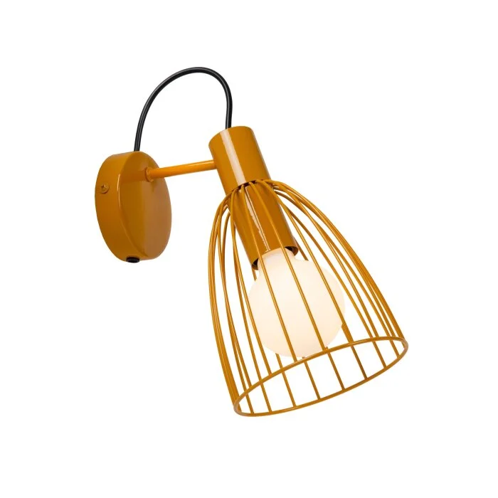 Lucide MACARONS Aplique Amarillo, 1 luz