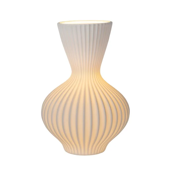 Lucide MOMORO Lámpara de mesa Blanca, 1 luz