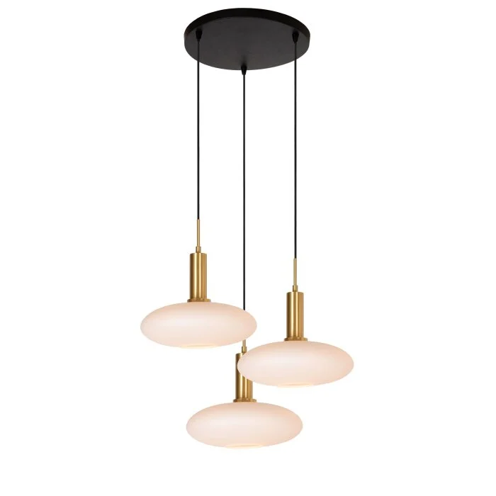 Lucide SINGALA Lámpara Colgante dorado, Latón, 3 luces