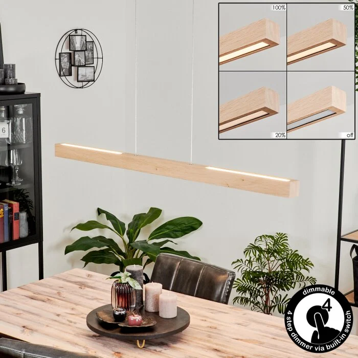 Mansupa Lámpara Colgante LED Negro, 3 luces