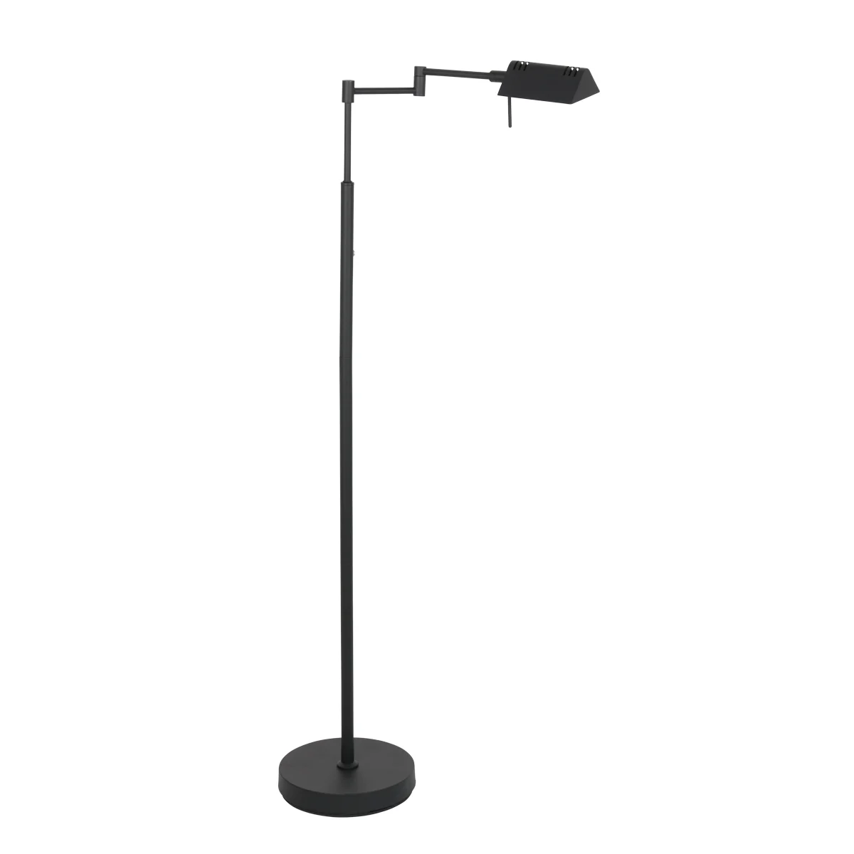 Lámpara de Pie Recargable Negro Brazo Ajustable Mexlite GlowGo