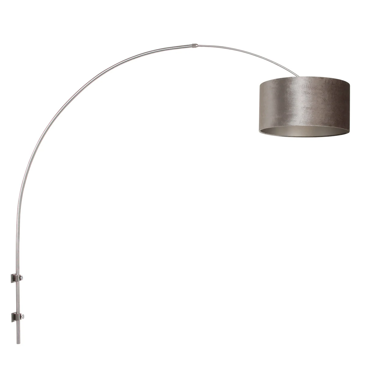 Moderna lámpara de pared Steinhauer Sparkled light acero y plateado
