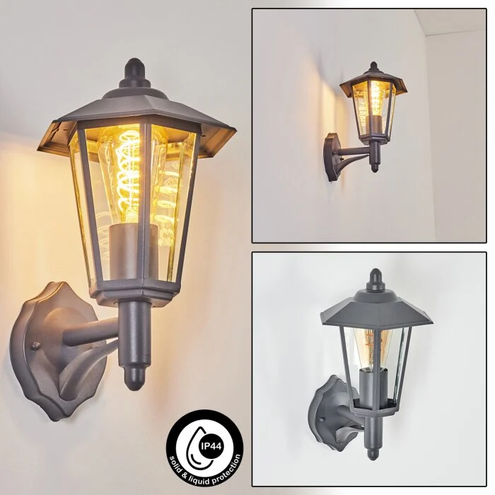 Moskau Aplique para exterior Antracita, 1 luz