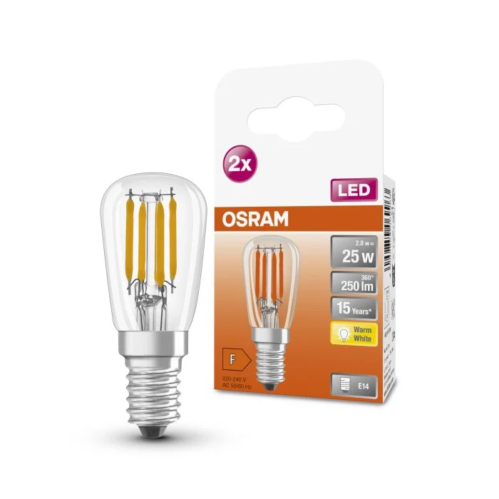 OSRAM set de 2 LED Special E14 2,8 W 2700 Kelvin 250 Lumen