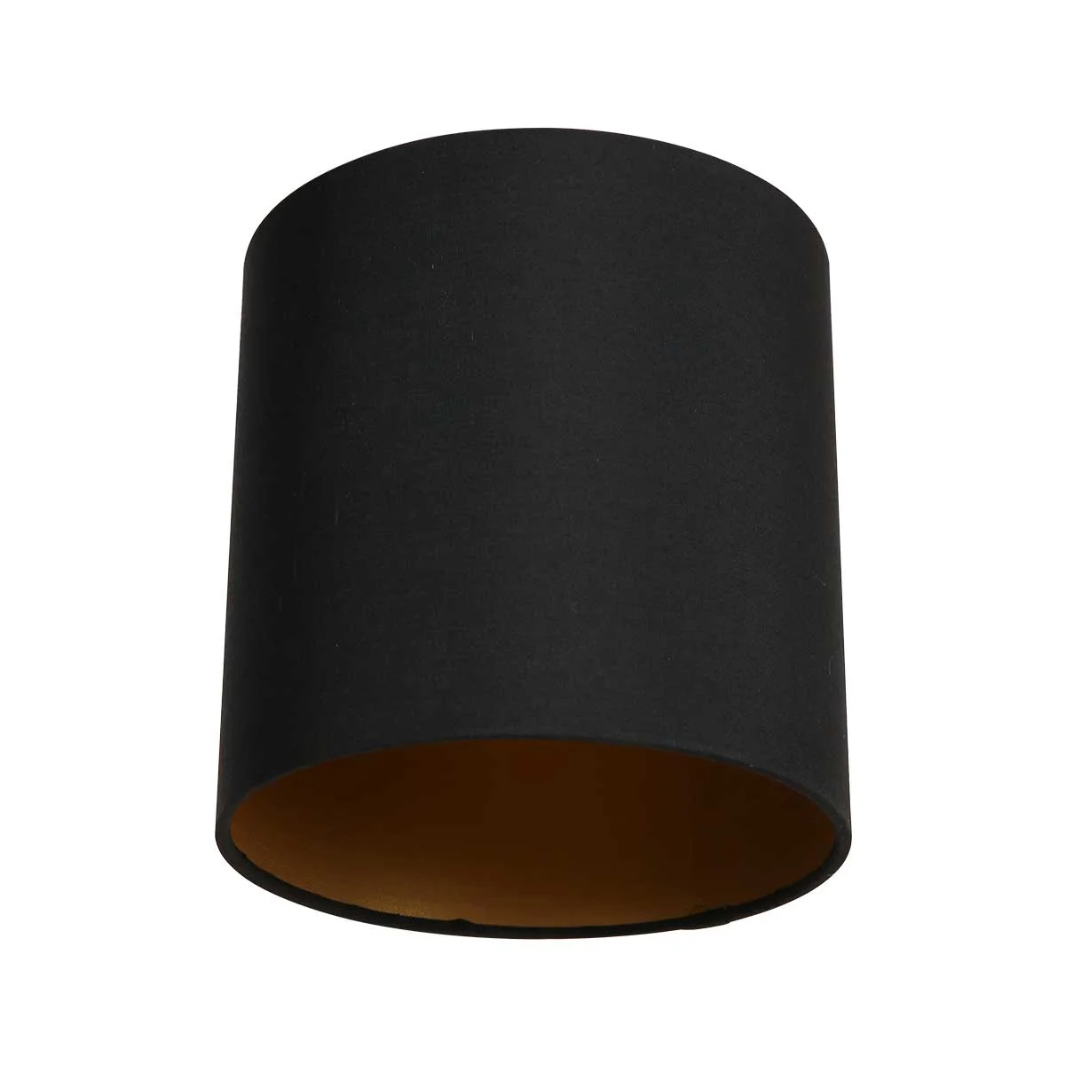 Pantalla de lámpara cilíndrica negra moderna Mexlite