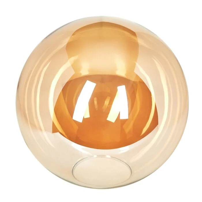 Pantalla de lámpara de cristal  Gastor Vidrio de recambio, Pieza de repuesto 30 cm Colores ámbar