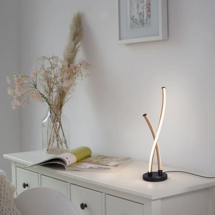 Paul Neuhaus POLINA Lámpara de mesa LED Negro, 1 luz