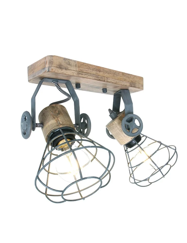 Plafón con alambre gris Anne Lighting Geurnesey