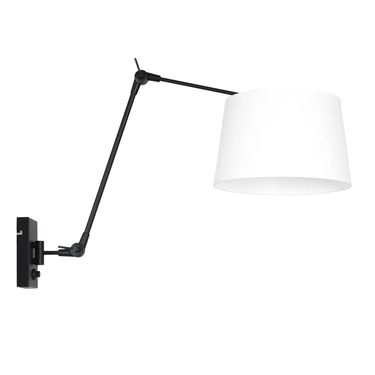Práctica lámpara de pared Steinhauer Prestige chic blanco y negro