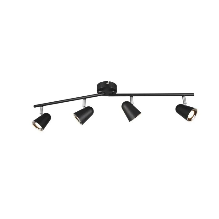 Proyector Reality TOULOUSE LED Negro, 4 luces