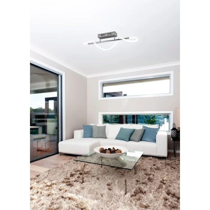 Reality Argos Lámpara de Techo LED Cromo, 1 luz