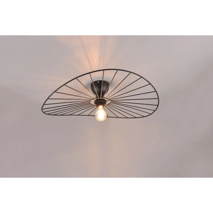 Reality CHAPEAU Lámpara de Techo Negro, 1 luz