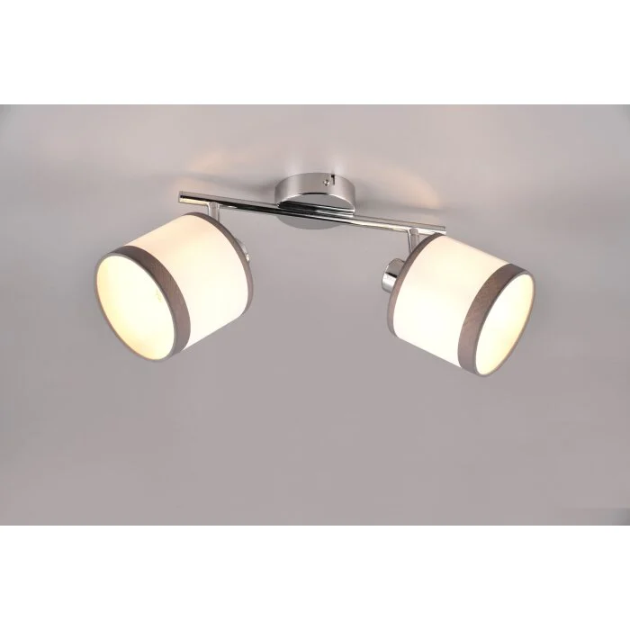 Reality DAVOS Lámpara de Techo Cromo, 2 luces
