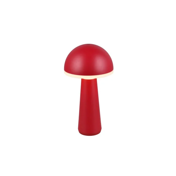 Reality FUNGO Lámpara de mesa LED Rojo, 1 luz