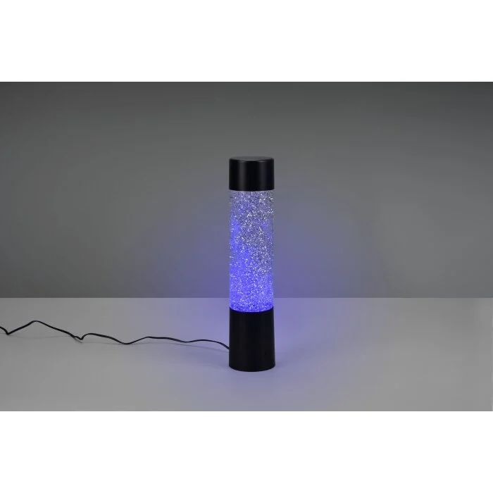 Reality Glitter Lámpara de mesa LED Negro, Transparente, claro, 1 luz