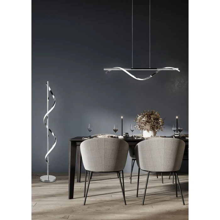 Reality Isabel Lámpara Colgante LED Cromo, 1 luz