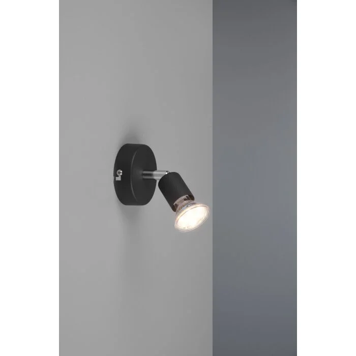 Reality Paris Aplique Negro, 1 luz