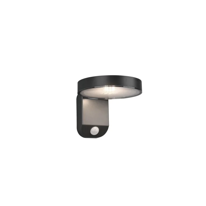 Reality Posadas Aplique LED Antracita, 1 luz, Sensor de movimiento