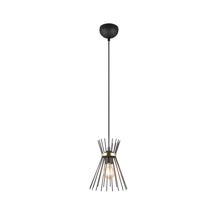 Reality ROD Lámpara Colgante dorado, Negro, 1 luz