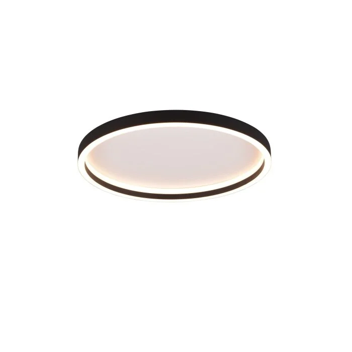 Reality Rotonda Lámpara de Techo LED Negro, 1 luz