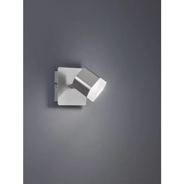 Reality ROUBAIX Proyector LED Níquel-mate, 1 luz