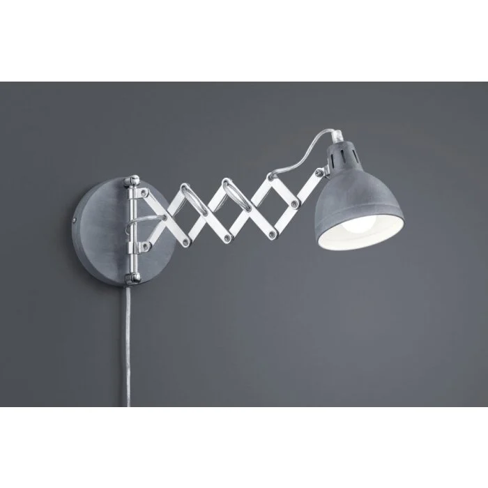 Reality SCISSOR Aplique Gris, 1 luz