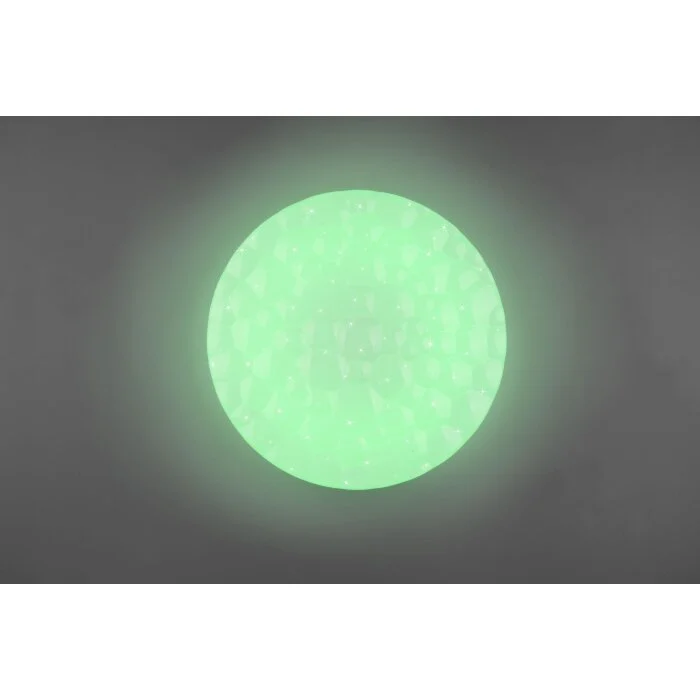 Reality Tiger Lámpara de Techo LED Blanca, 1 luz, Mando a distancia, Cambia de color