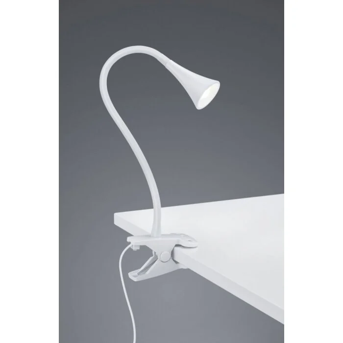 Reality VIPER Lámpara con pinza LED Blanca, 1 luz