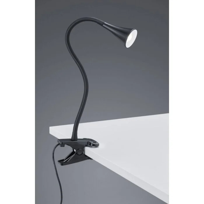 Reality VIPER Lámpara con pinza LED Negro, 1 luz