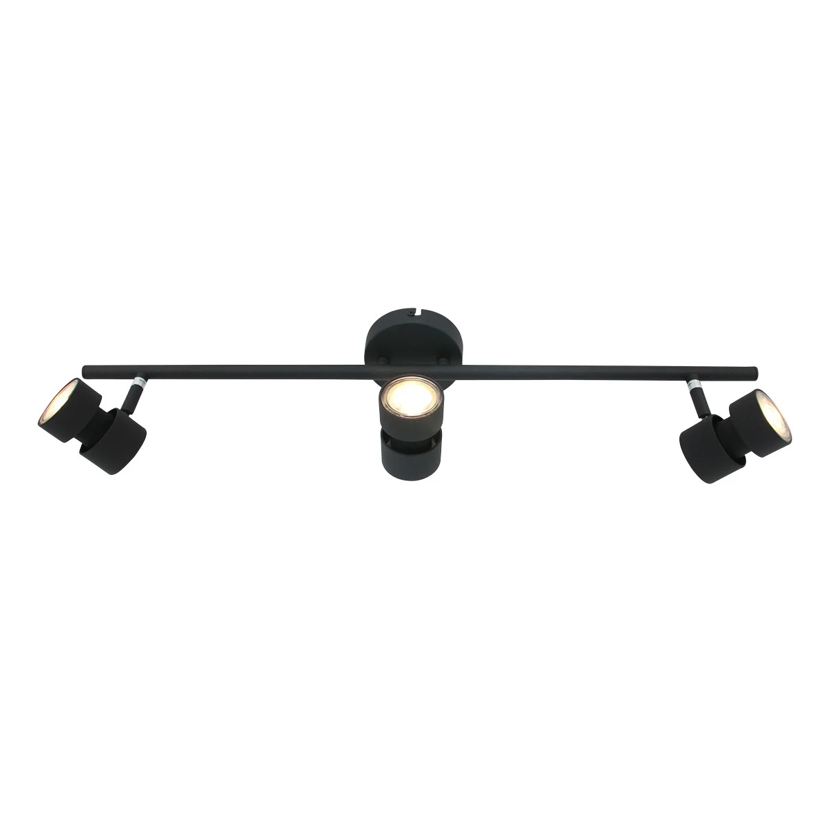 Regleta LED negra con 3 focos Steinhauer Natasja