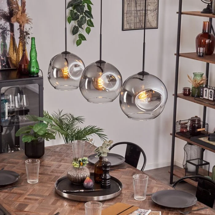 Ripoll Lámparas suspendidas Negro, 3 luces