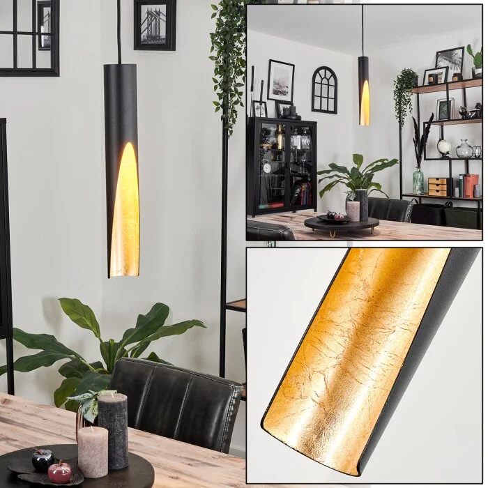 Rolle Lámpara Colgante LED Negro, 1 luz