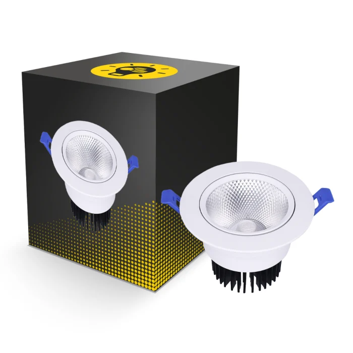Bright Choice Downlight LED Esférica Ajustable 12W 960lm 60D - 930 Luz Cálida | 110mm - Recorte 90mm - UGR <19