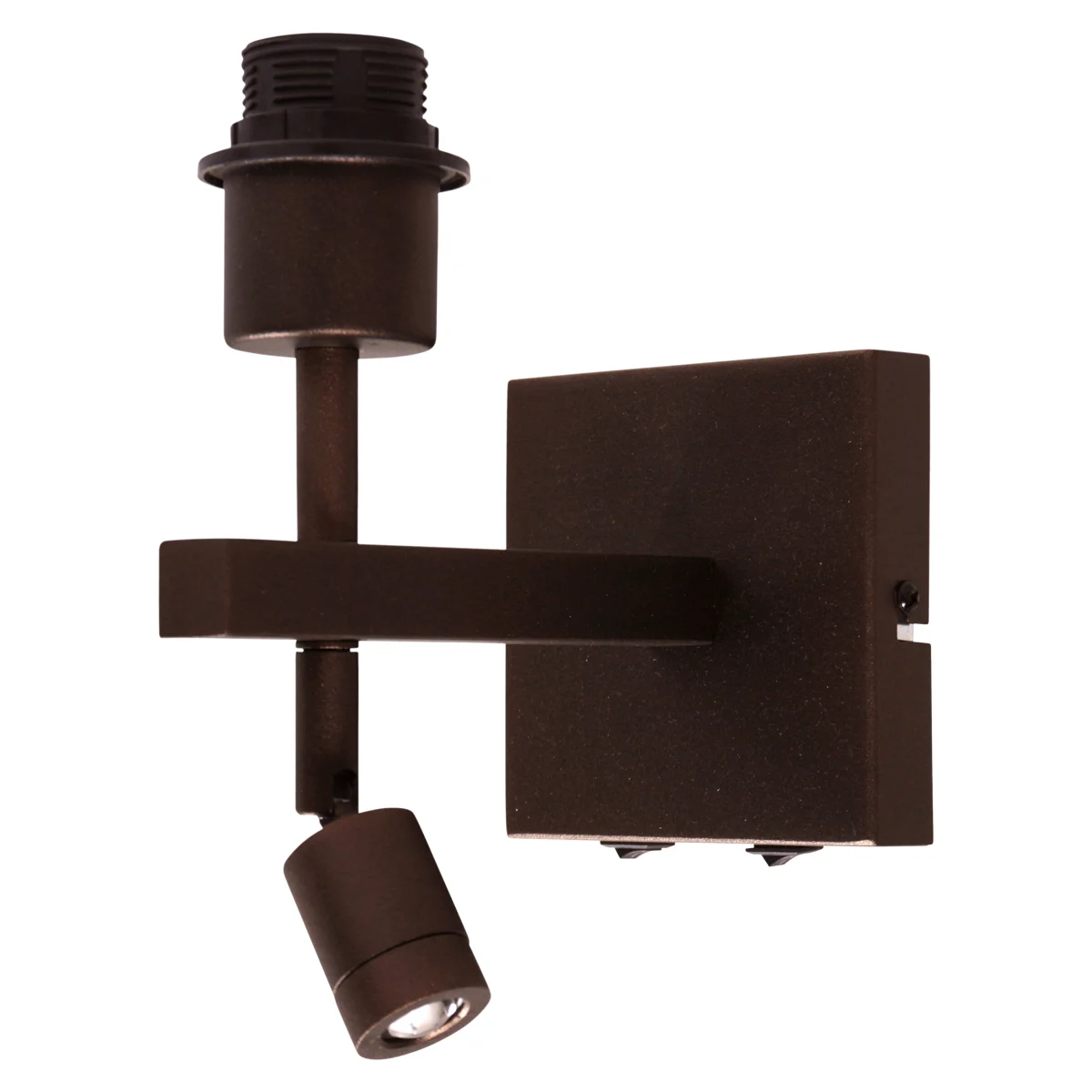 Lámpara de pared con lámpara de lectura cacao metal Steinhauer Stang