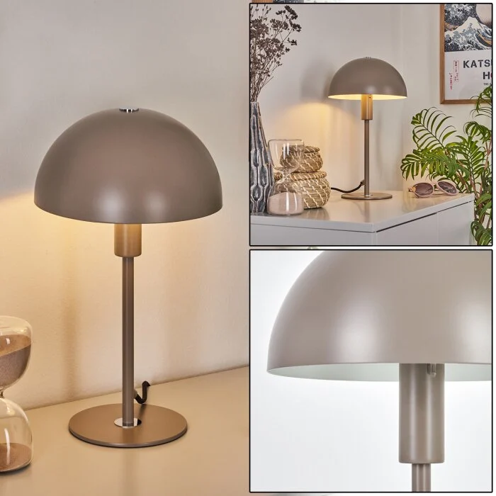 Tati Lámpara de mesa Gris, 1 luz
