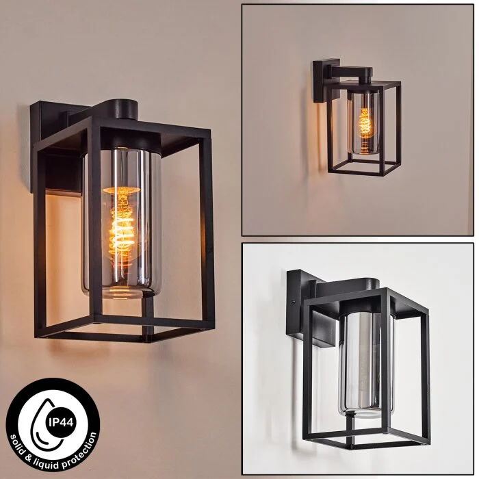 Trancozelos Aplique de exterior Negro, 1 luz