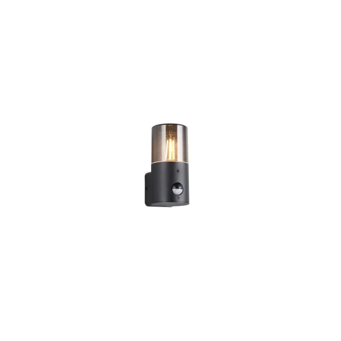 Trio HOOSIC Aplique Negro, 1 luz, Sensor de movimiento