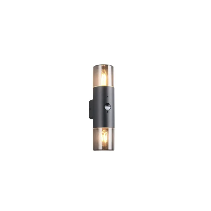 Trio HOOSIC Aplique Negro, 2 luces, Sensor de movimiento