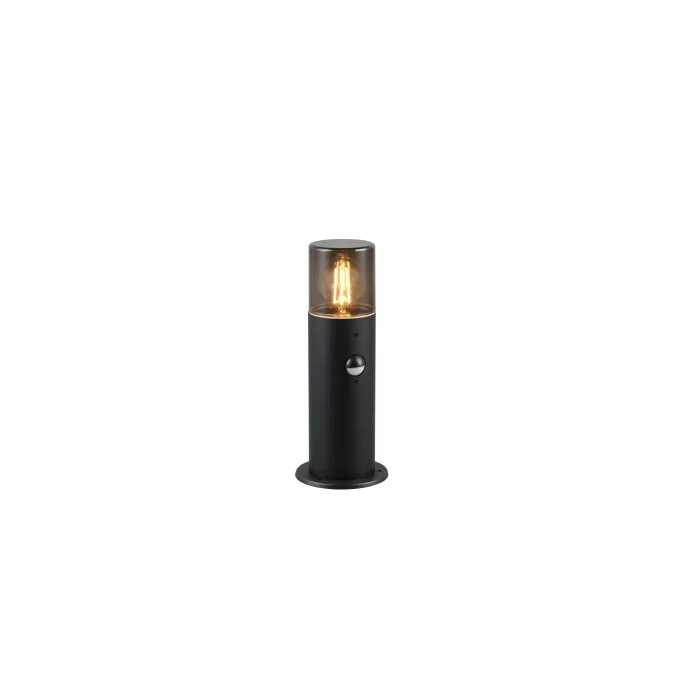 Trio HOOSIC Lámpara de pie para exterior Negro, 1 luz, Sensor de movimiento
