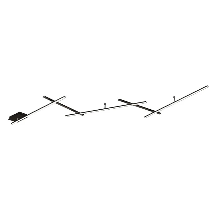 Trio INDIRA Lámpara de Techo LED Negro, 1 luz