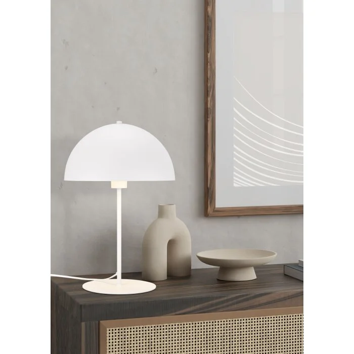 Trio Nola Lámpara de mesa Blanca, 1 luz