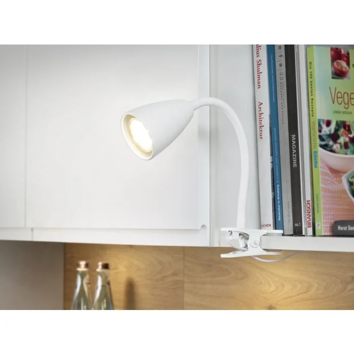 Trio WANDA Lámpara con pinza Blanca, 1 luz