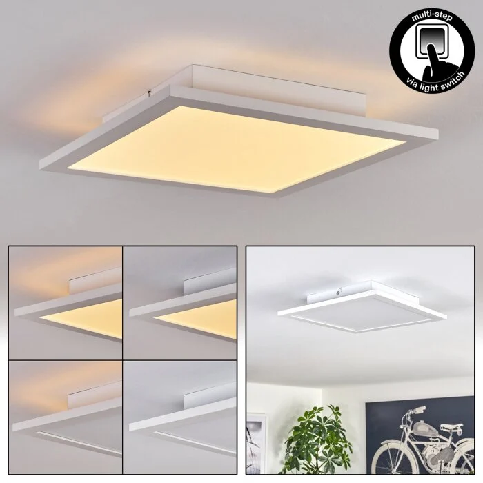 Valmanya Lámpara de Techo 30 cm LED Blanca, 1 luz