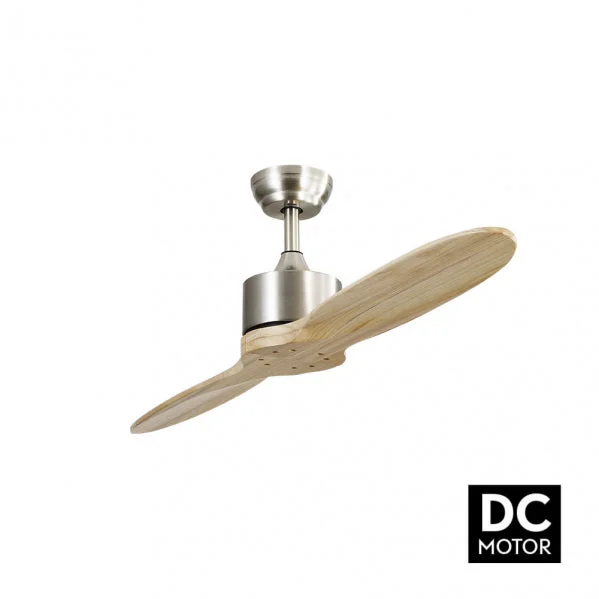 Fabrilamp Leste Ventilador DC Níquel 2 Aspas Haya Sin Luz 5 Velocidades Remoto 128990242