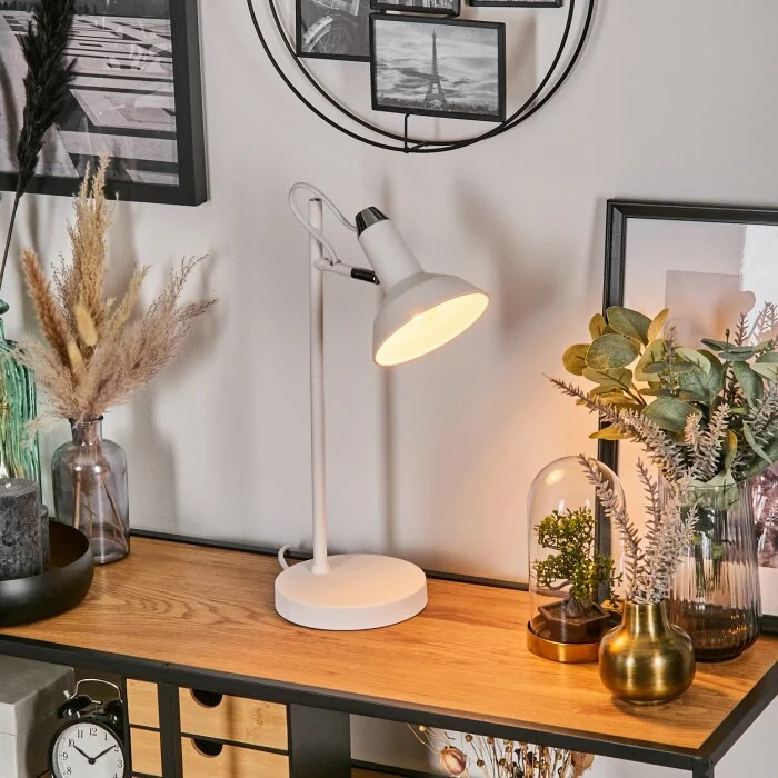 Vouzy Lámparas de mesa Blanca, 1 luz