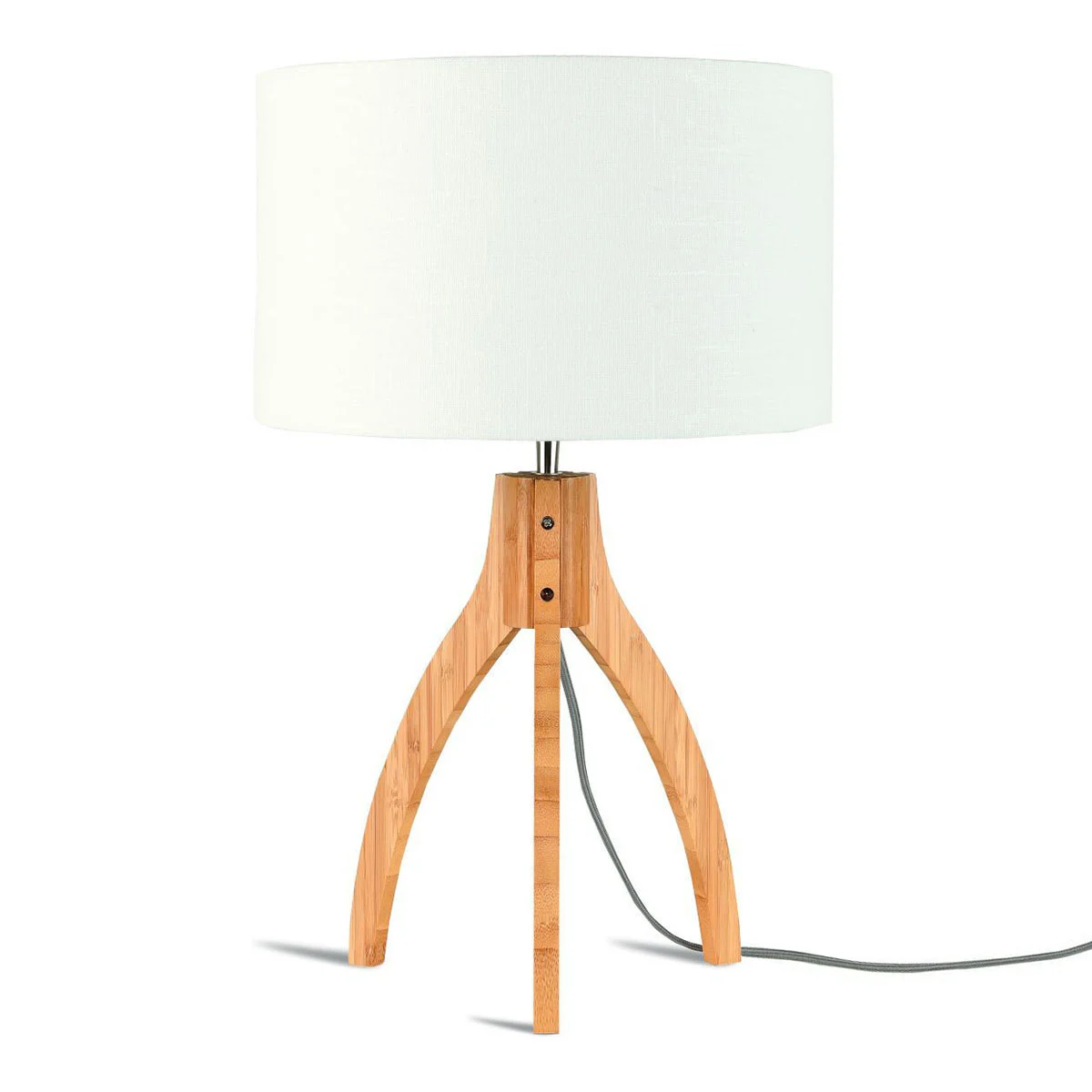 Lámpara de mesa taburete blanco alto GOOD & MOJO Annapurna