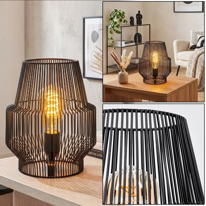 Wemude Lámpara de mesa Negro, 1 luz